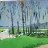 Large landscape on canvas 1.25m x 0.57m