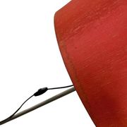 Vintage orange and red floor lamp from the 1970s