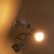 3-spot aluminum ceiling light, 60s