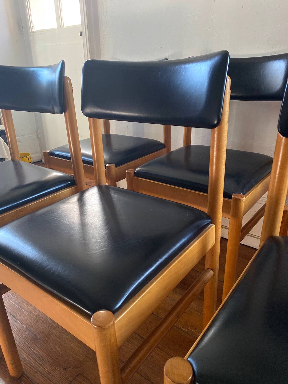 Set of six vintage Scandinavian chairs