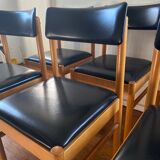 Set of six vintage Scandinavian chairs
