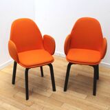 Pair of JH30 armchairs, Fritz Hansen