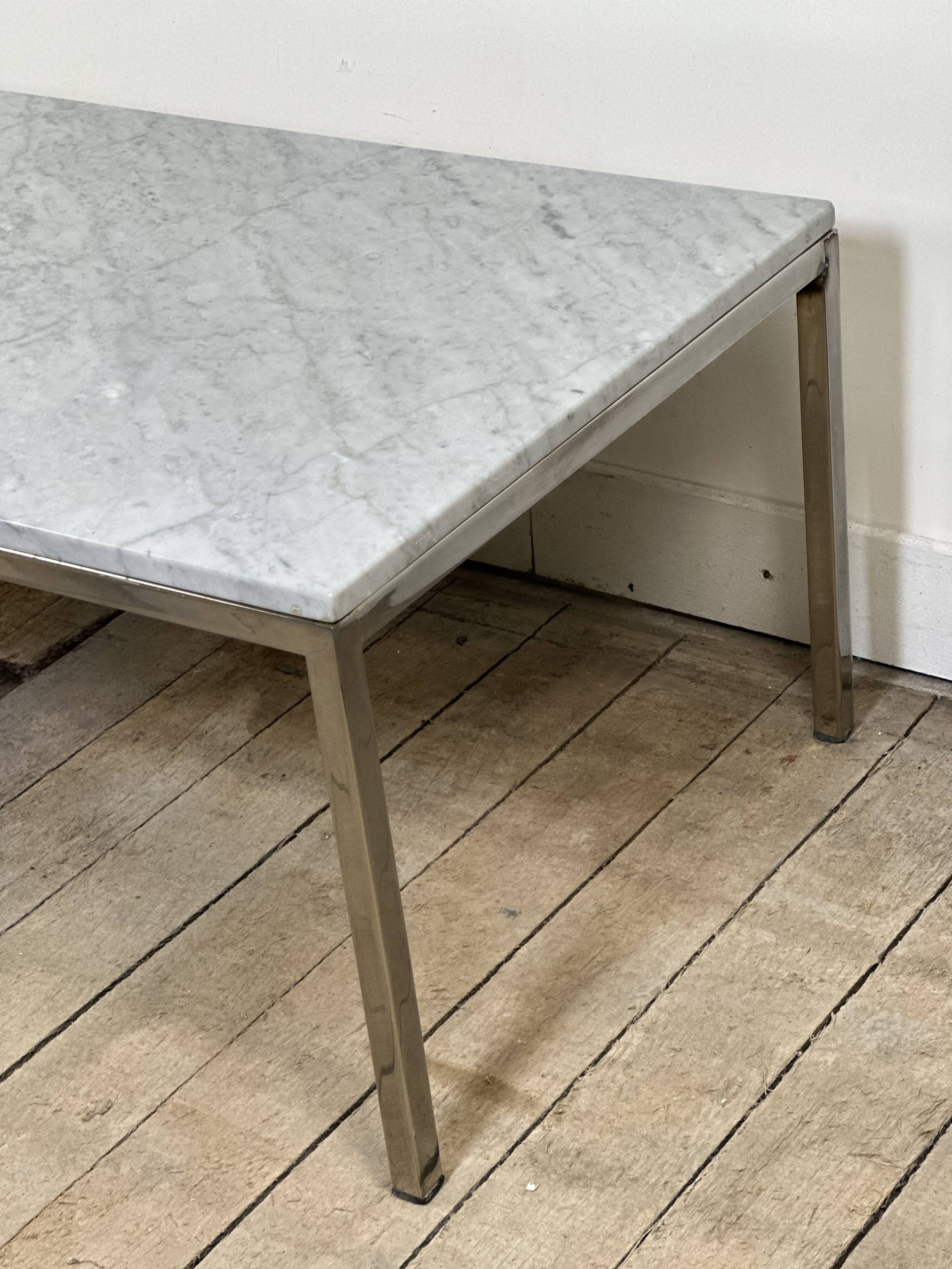 Table basse en marbre Knoll International, années 70
