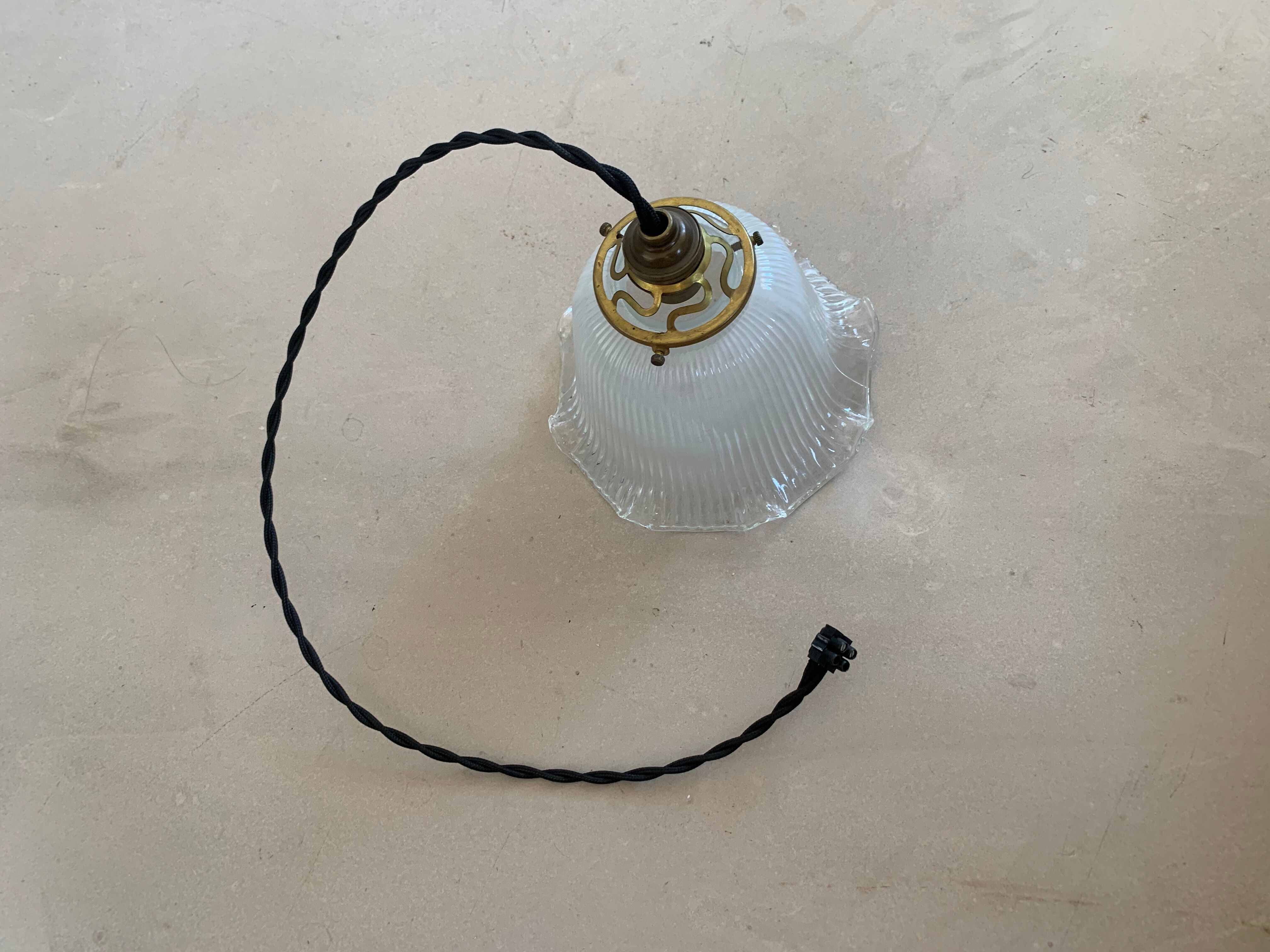 Old holophane lampshade