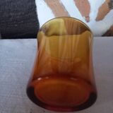 8 Duralex amber tumbler glasses