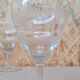 Service of 10 chiseled crystal water glasses