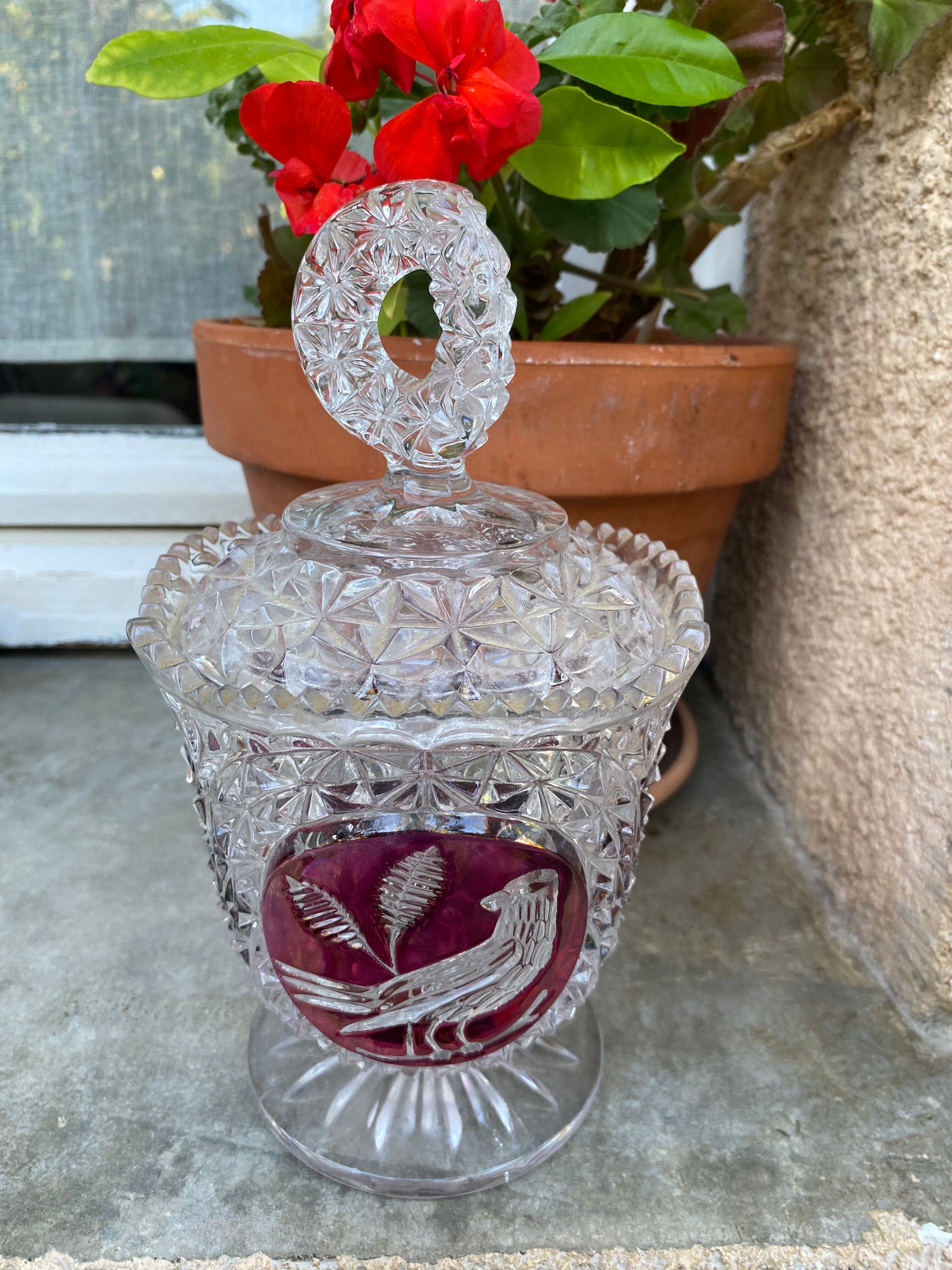 German Crystal Bonbonnière Hofbauer – "Byrdes" Collection (The Ru)