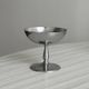 Set of 6 vintage stainless steel dessert bowls on feet