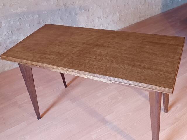 Dining table or desk sam demi-siècle edition 50s solid wood