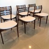 Lot de 6 chaises par P.E. Jorgensen pour Farso Stolefabrik