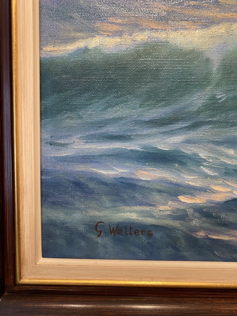 Tableau signée G Welters XXème siècle