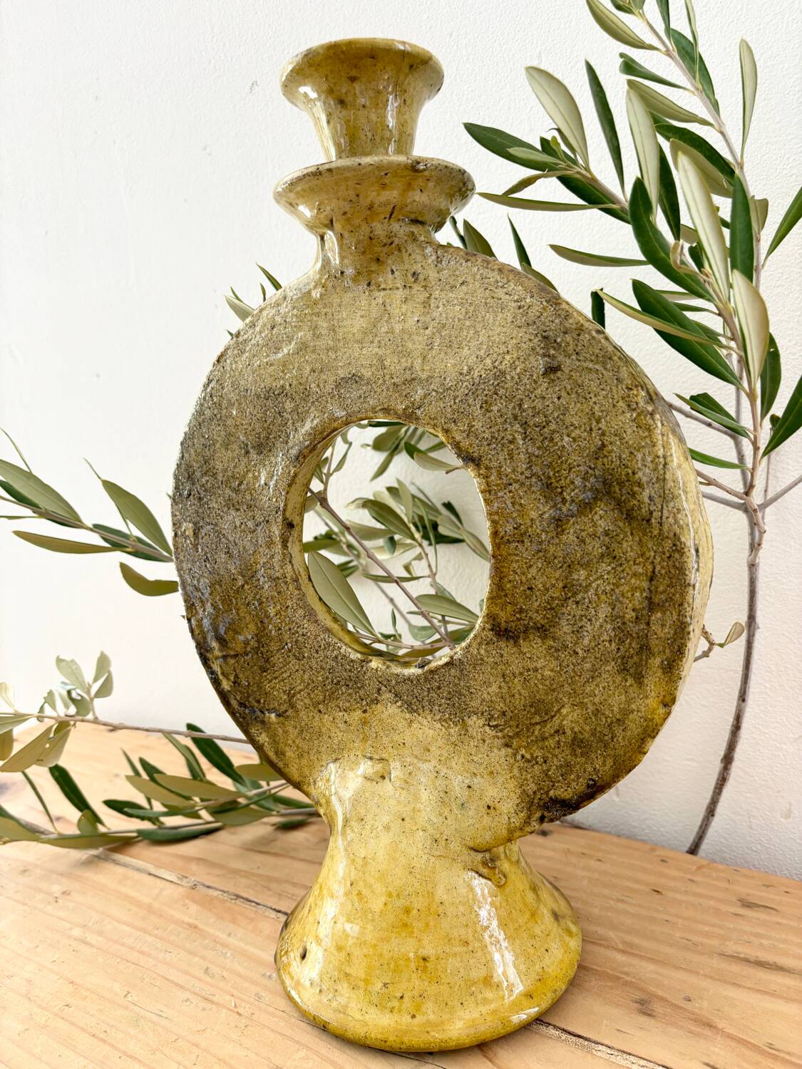 Moroccan terracotta candle holder