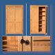 Parisian wardrobe solid oak raw 1940