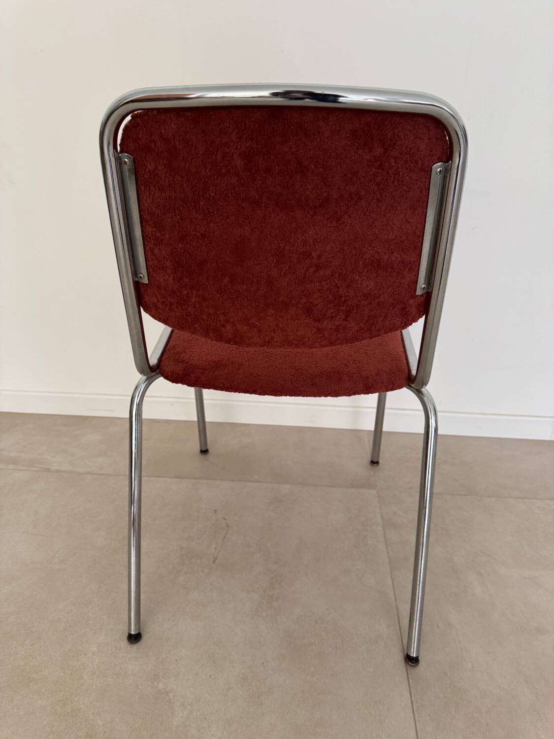 Vintage chrome stainless steel chair 1970