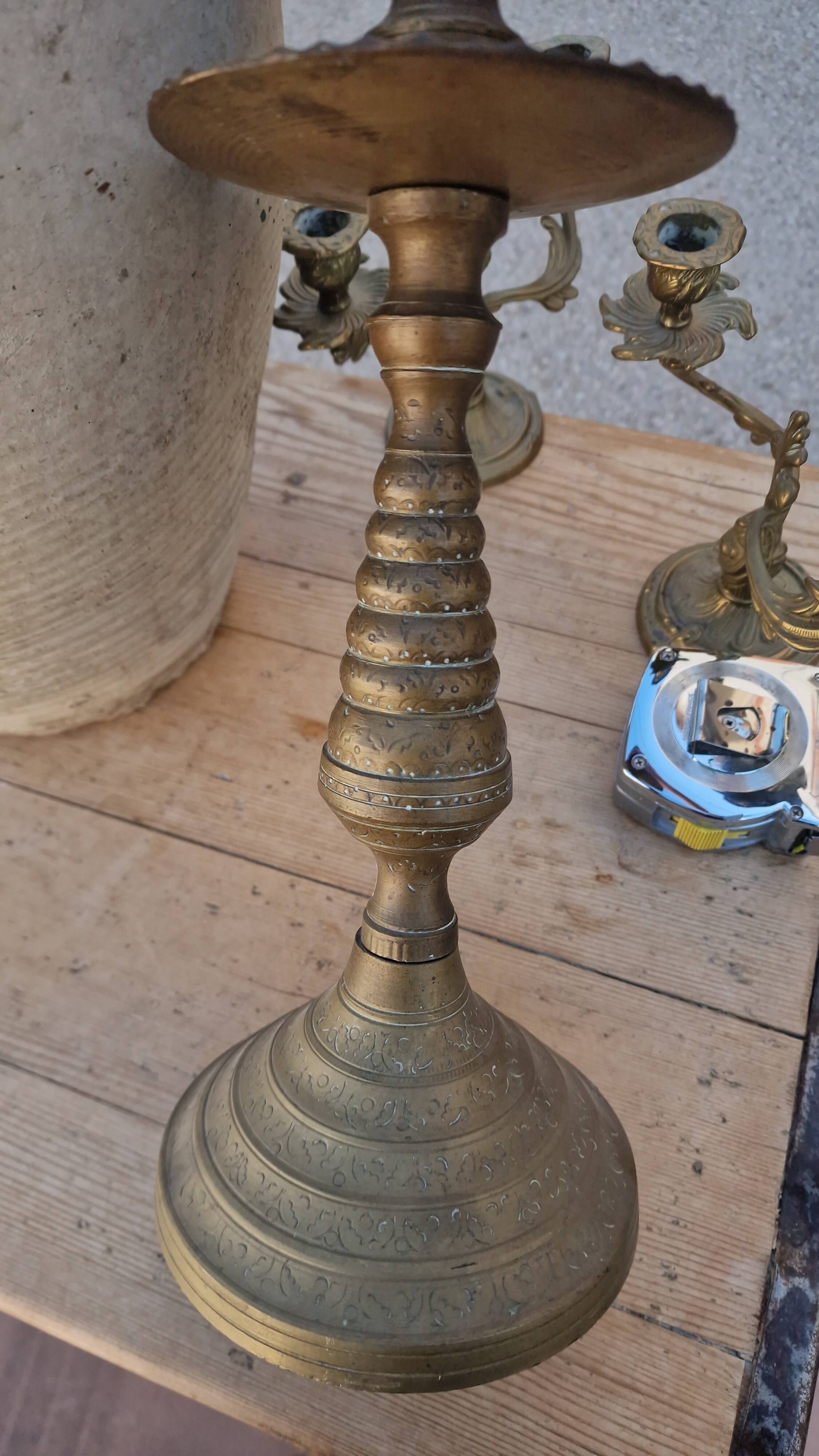 Grand bougeoir en bronze