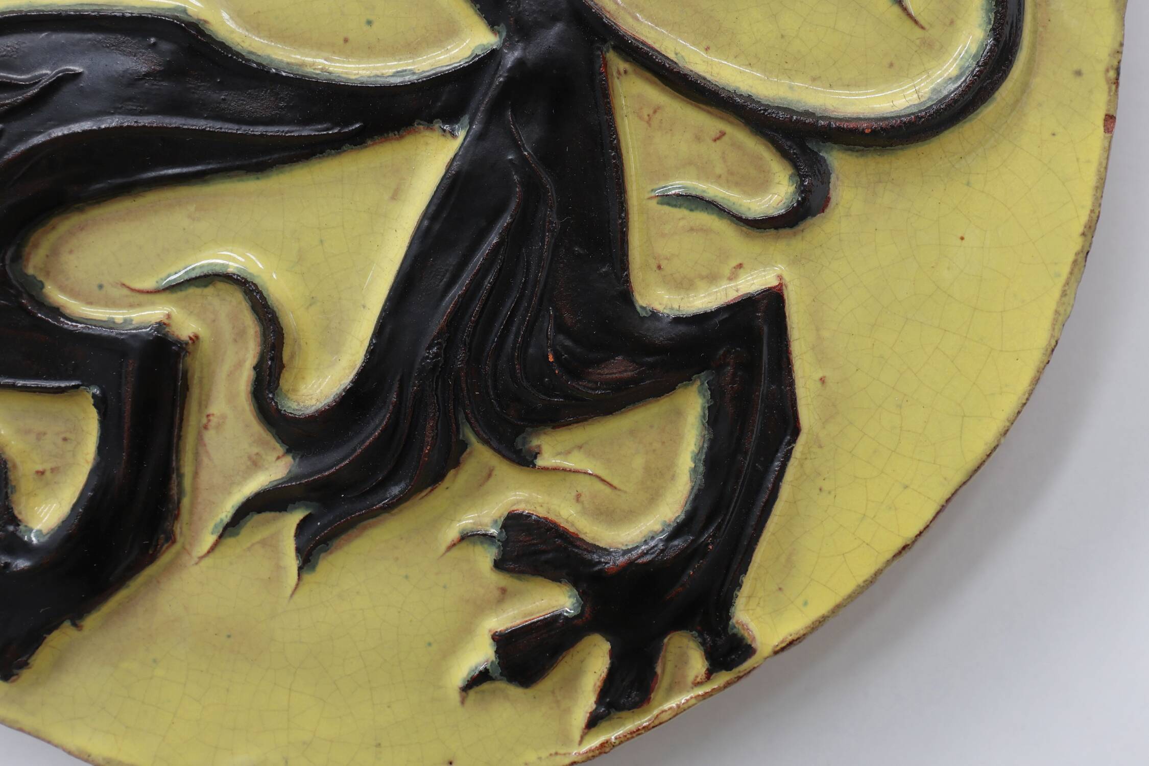 Wall Plaque with Flemish Lion by Vandeweghe for Amphora, Belgium, ca. 1950