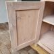 Antique low sideboard with powder pink patina – waxed solid wood