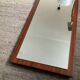 Scandinavian mirror in solid teak from the 60s-70s.