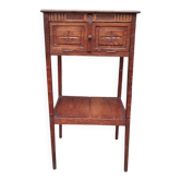 Folk art side table bedside table