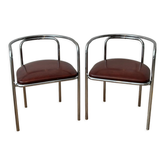 Tubular chrome chairs