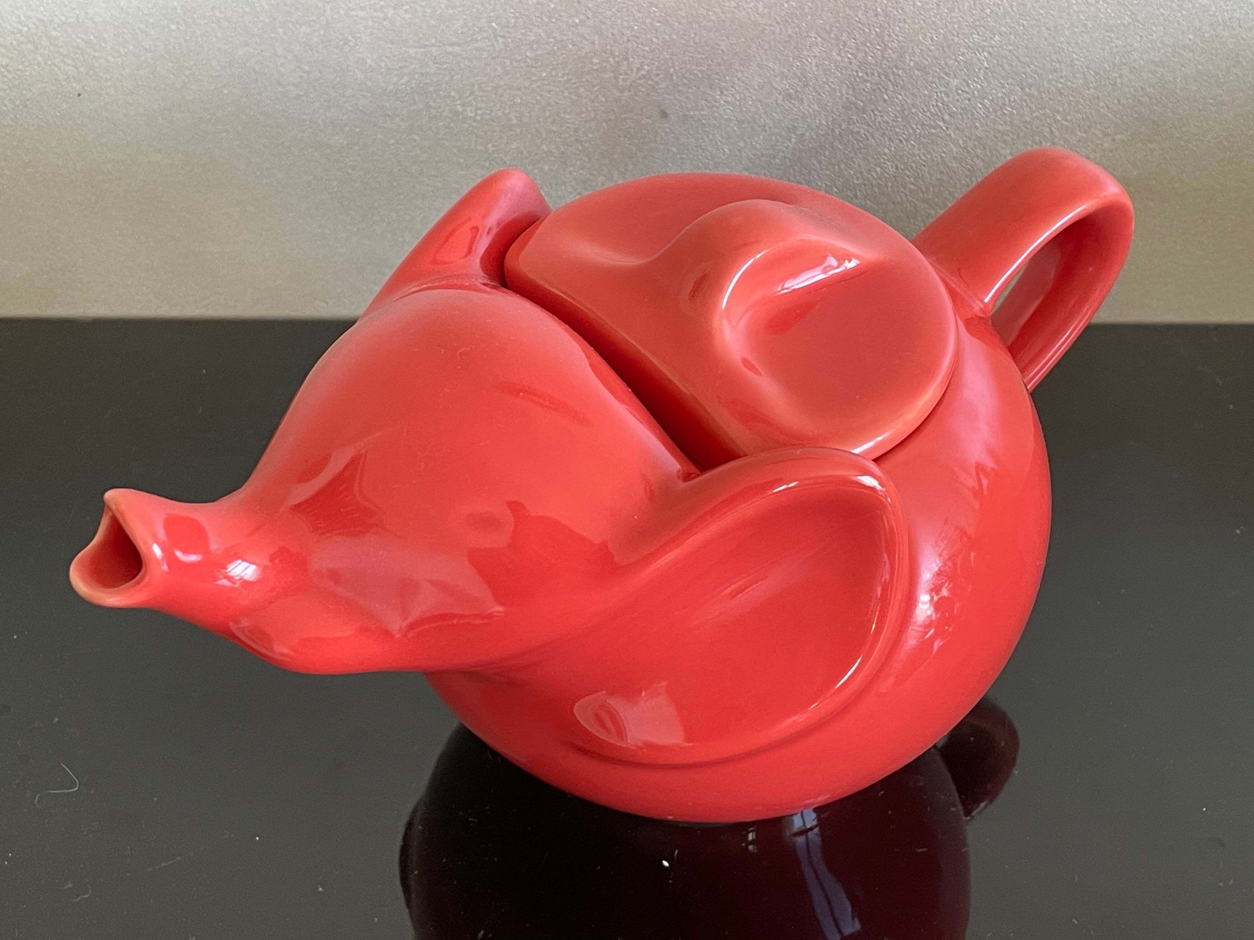 Large brick elephant teapot