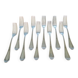 Christofle, Paris - Set of 10 Empire model dessert forks