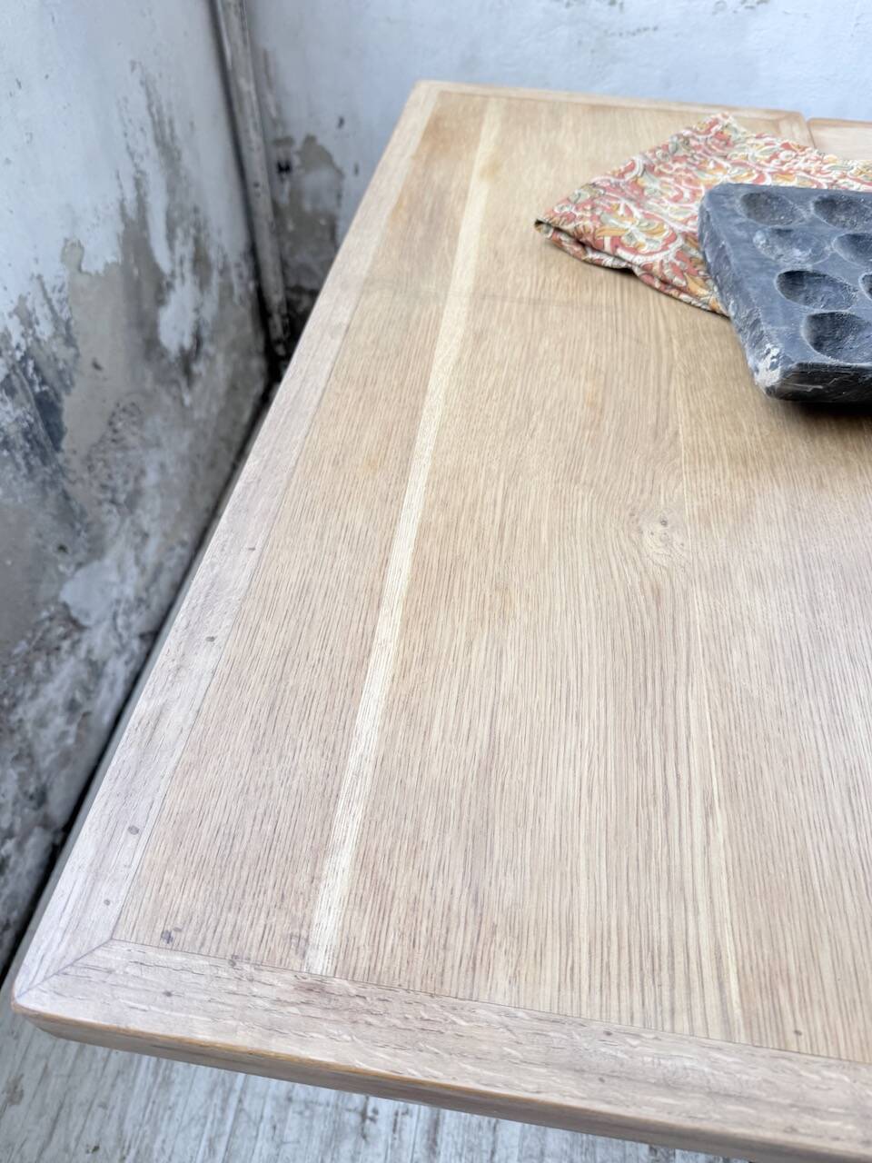Table de ferme en chêne avec rallonges