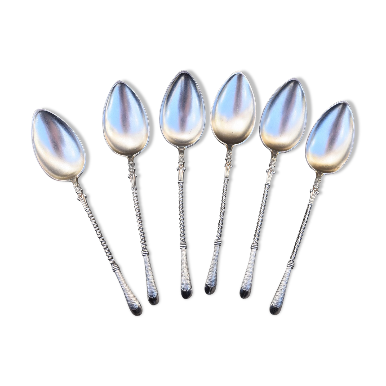 6 petites cuillères a café argent 800 w t b wilhelm binder germany