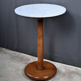 Walnut and marble gueridon, Restoration style – early 20th century