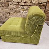 Pair of ribbed armchairs 1970