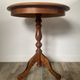 Side table or end table in solid wood with marquetry top.