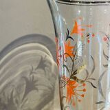 Vase en cristal vintage Domec Bordeaux