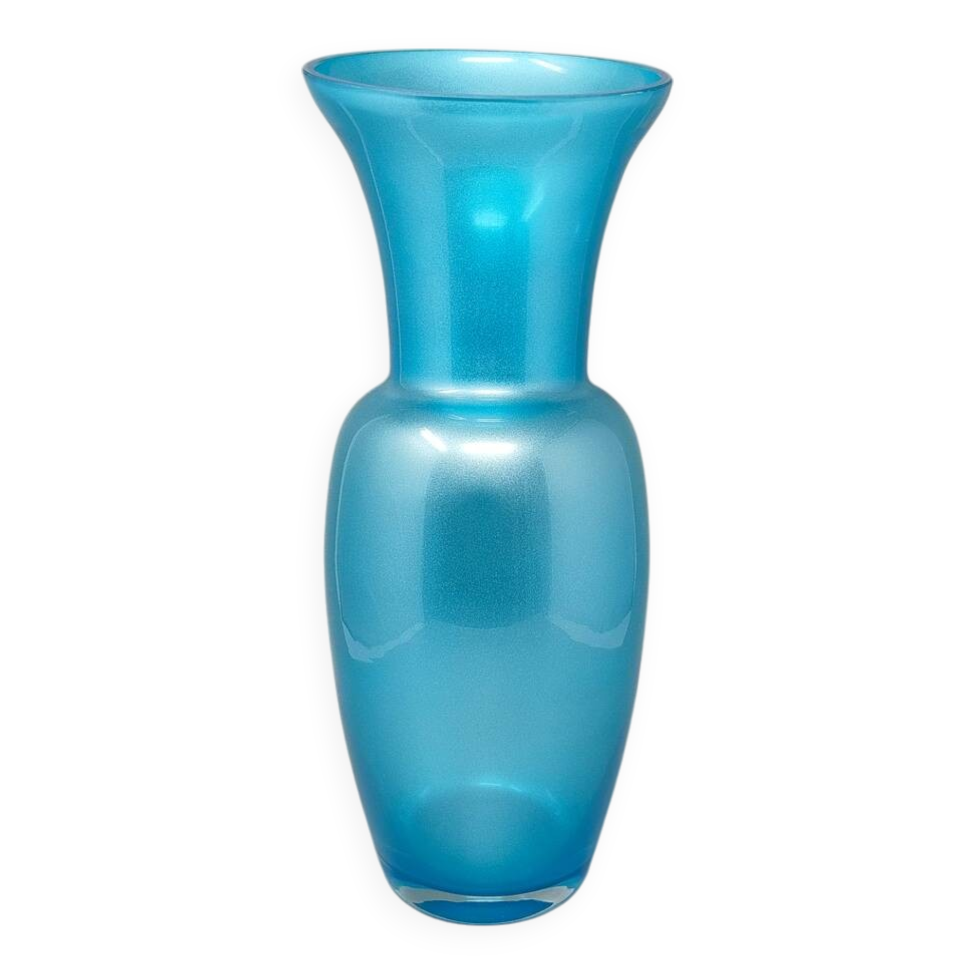 1970s Astonishing Blue Vase by Jean Close' for Michielotto. Made in Italy