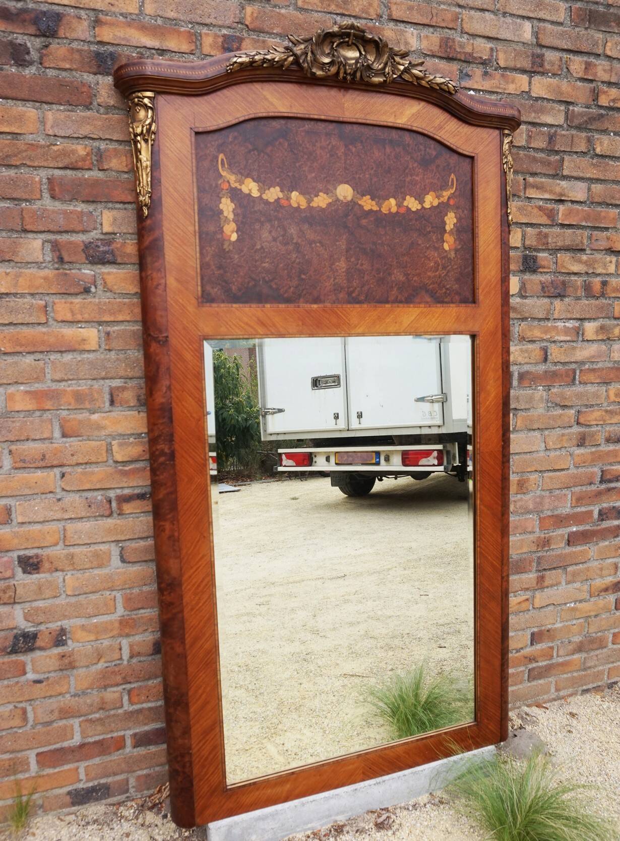 Large 19th Century French Fireplace Mirror
