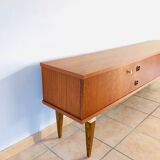 Minimalist vintage teak sideboard 1960