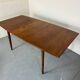 Table de salle à manger extensible en teck, style danois vintage des années 1950.