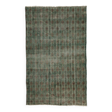 One-of-a-kind turkish handwoven vintage rug - rustic vintage charm 253x 160 cm