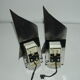 lot of 2 70's brushed aluminum wall light