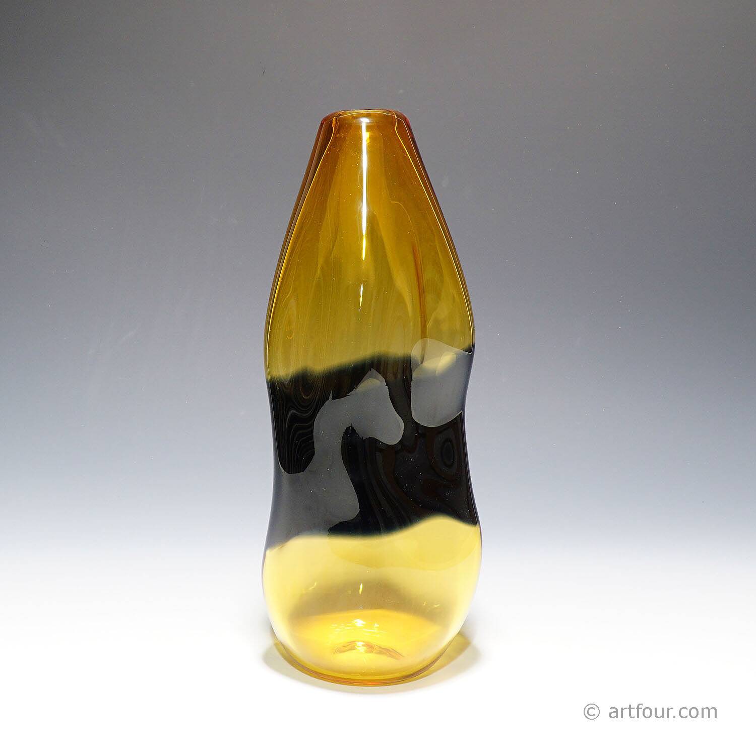 Large Murano glass art vase Incalmo by V. Nason & C. circa 1990