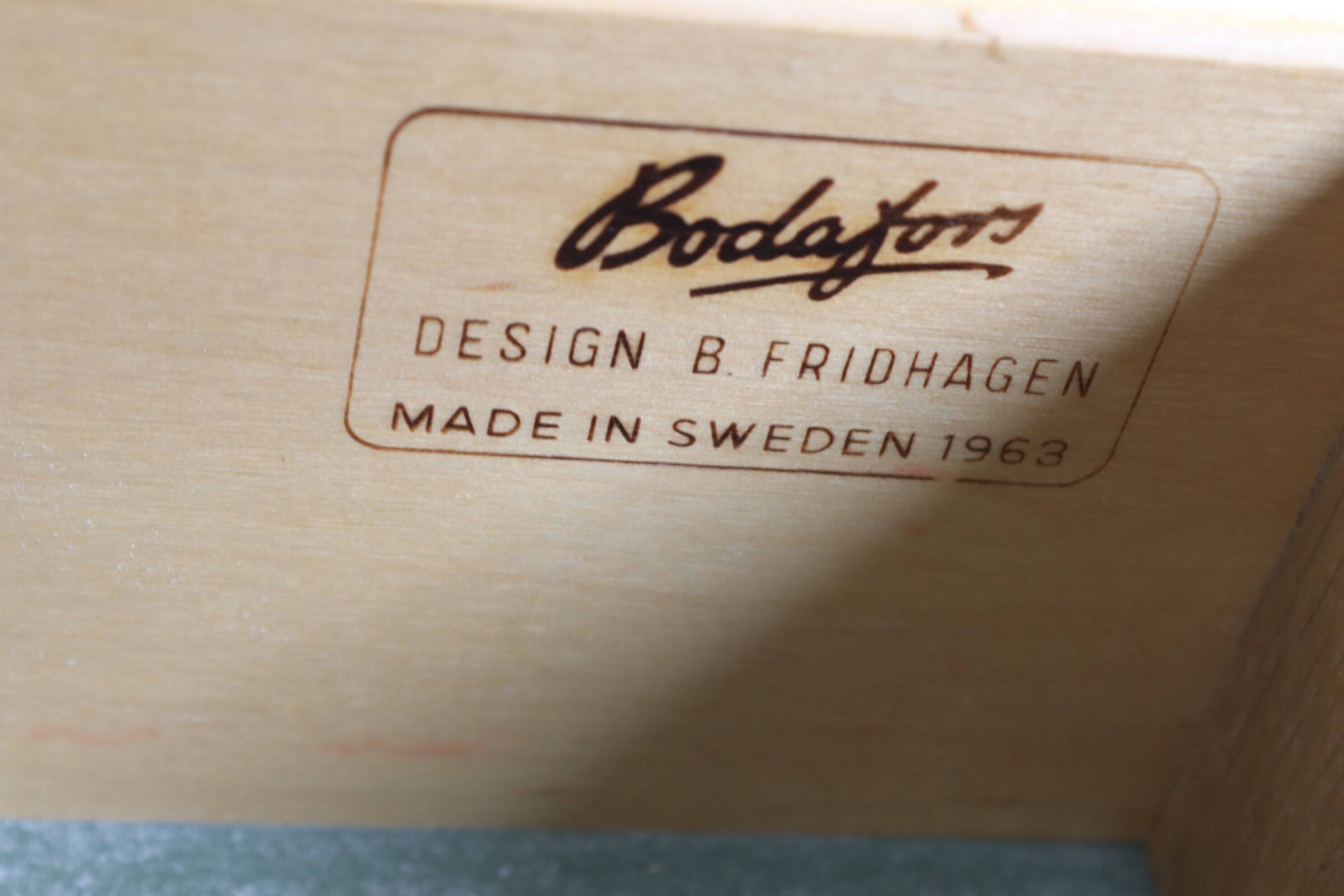 Oak buffet stamped Bodafors, Bertil Fridhagen, Sweden, 1963