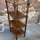 Napoleon III style bookcase shelf in mahogany wood circa 1900
