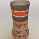 Vase Fratelli Fanciulacci céramique grès orange 1970