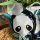 Théière panda et anse bambou en céramique