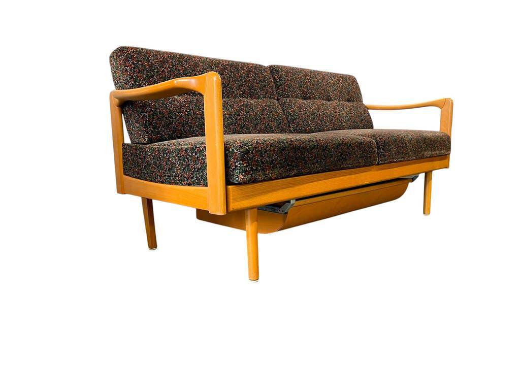 Lit de jour/fauteuil/canapé vintage en bois KNOLL