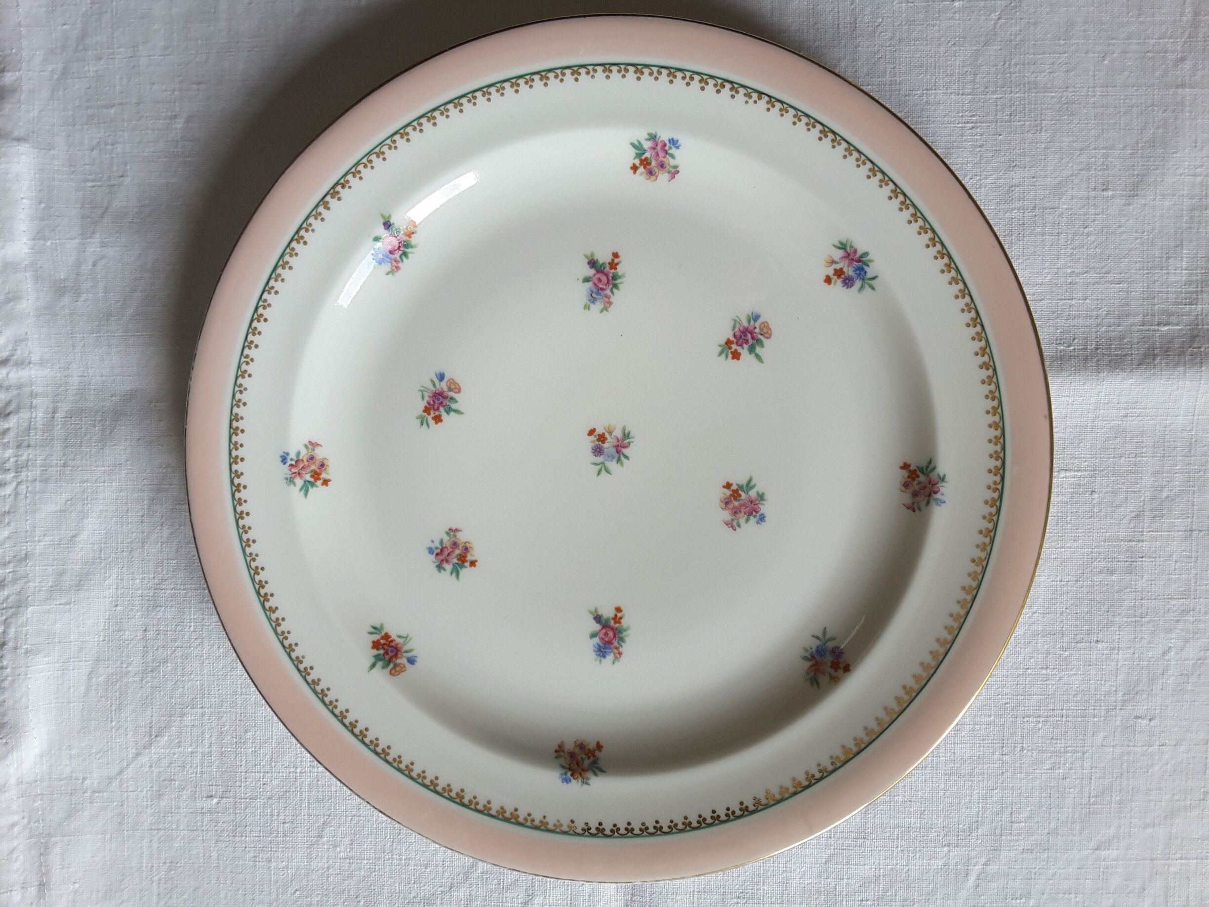 Old flat plates Chastagner Limoges France