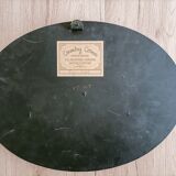 Wooden painting old car country corner 60s