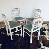 Series of 4 vintage chairs