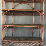 Rattan shelf