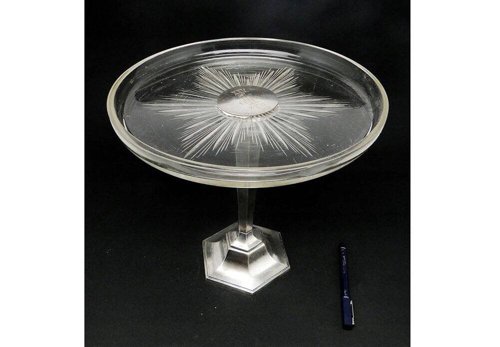Art Deco platter from Fraget, Poland, 1930s
