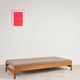 Teak daybed with boucle mattress, Denmark, 1960s
